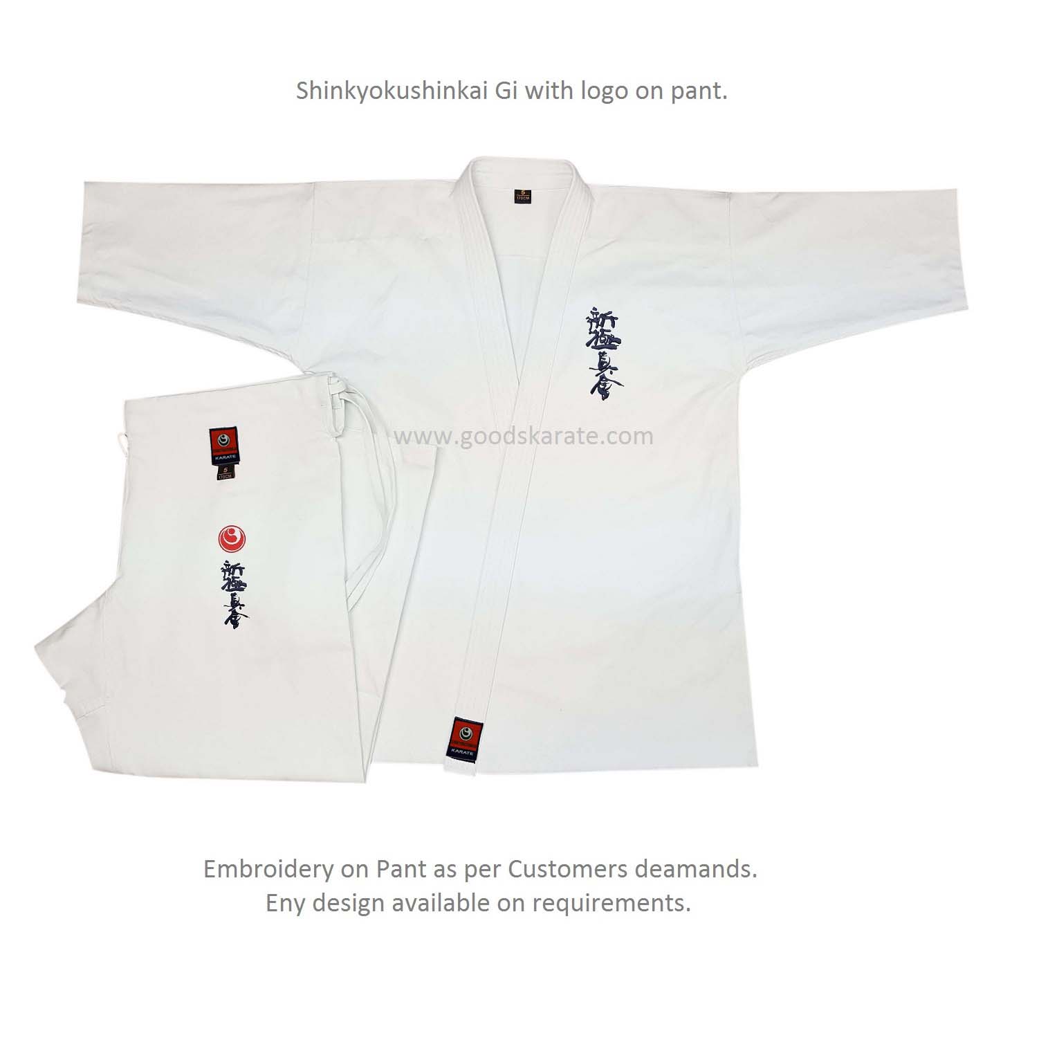 Shinkyokushin Gi with Pant logo